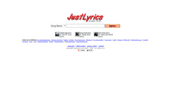 Desktop Screenshot of justlyrics.com